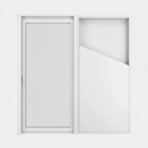 1 vantail - 1 rail pvc baie vitrée