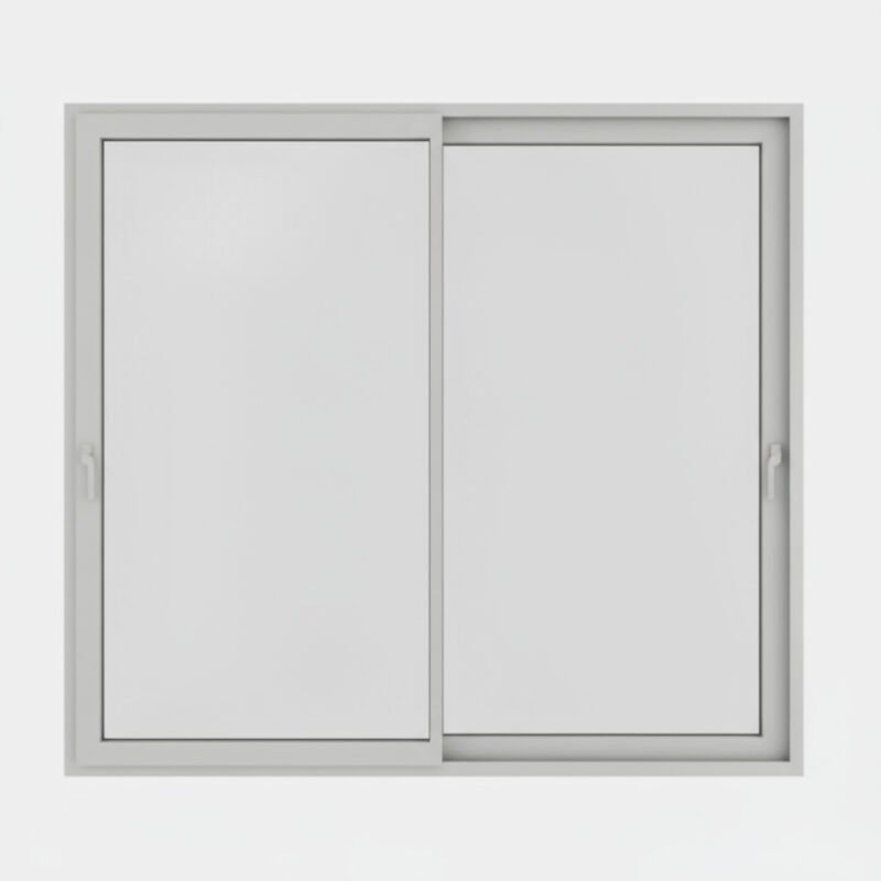 Baie vitrée coulissante aluminium 2 vantaux – 2 rails Baie vitrée coulissante aluminium 2 vantaux – 2 rails
