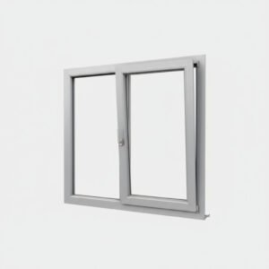 Fenêtre Aluminium 1 vantail + 1 fixe – ouverture oscillo-battante