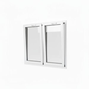Fenêtre PVC 2 vantaux – soufflet