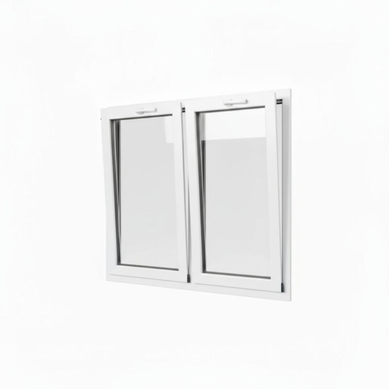 Fenêtre PVC 2 vantaux – soufflet