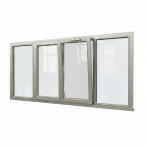 Fenêtre alu 2 vantaux + 2 fixes – soufflet final Fenêtre alu 2 vantaux + 2 fixes – soufflet final