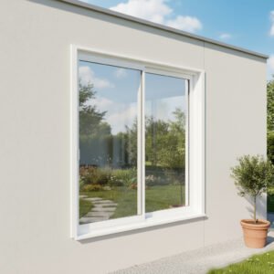 Fenêtre coulissante à galandage PVC 2 vantaux – 2 rails décore Fenêtre coulissante à galandage PVC 2 vantaux – 2 rails décore