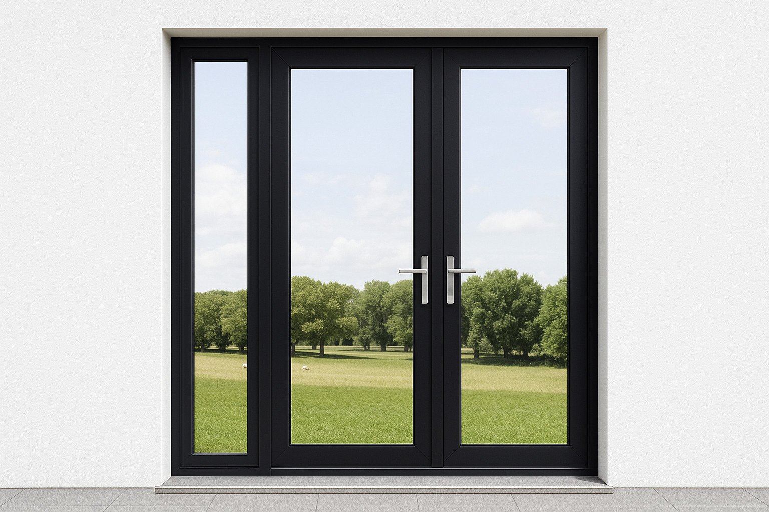 Porte d'entrée avec tierce