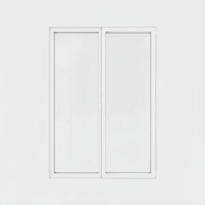 Porte-fenêtre PVC 1 vantail + 1 fixe – ouverture oscillo-battante