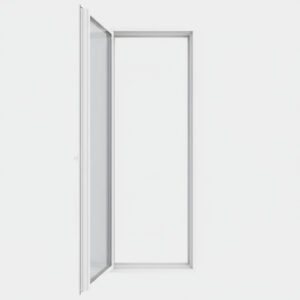 Porte-fenêtre PVC 1 vantail – ouverture à la française ouverte