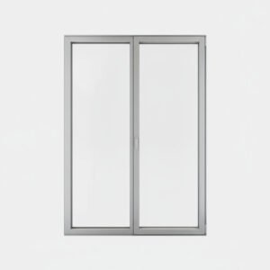 Porte-fenêtre alu 1 vantail + 1 fixe – ouverture oscillo-battante