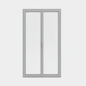 Porte-fenêtre alu 2 vantaux – ouverture oscillo-battante