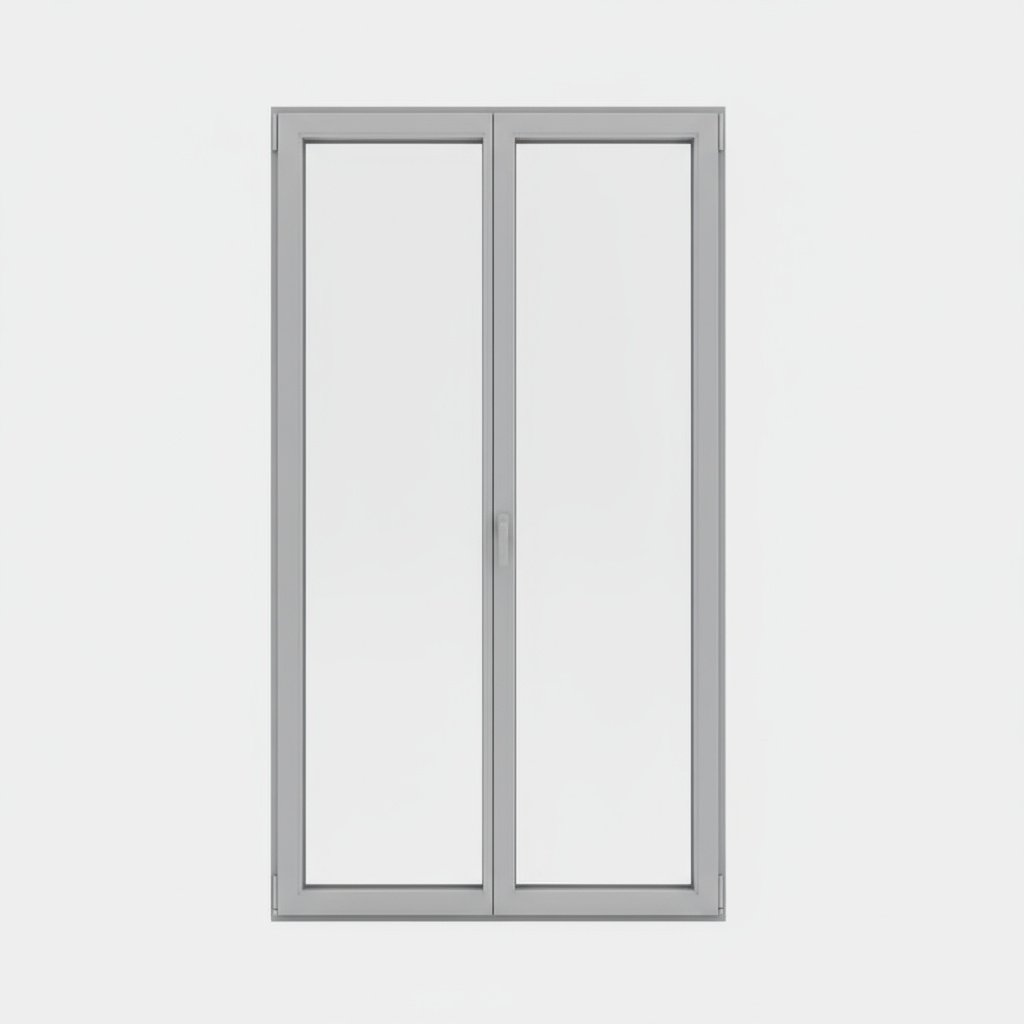 Porte-fenêtre alu 2 vantaux – ouverture oscillo-battante