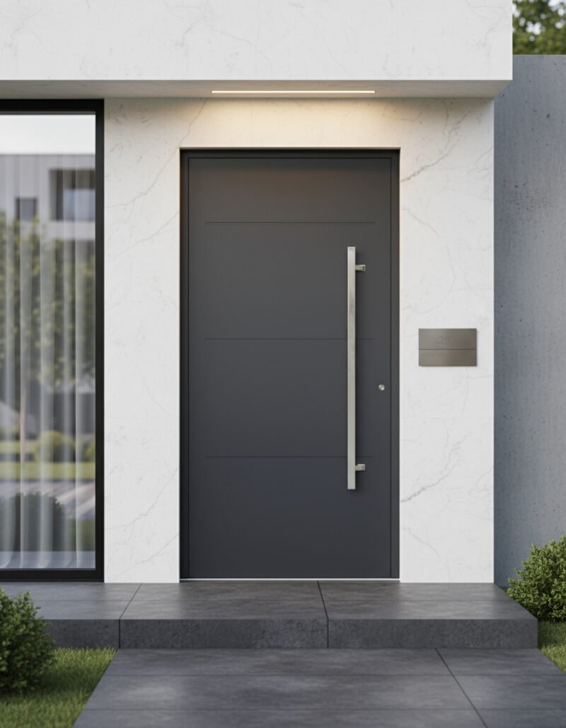 porte entrée 1 vantail decore