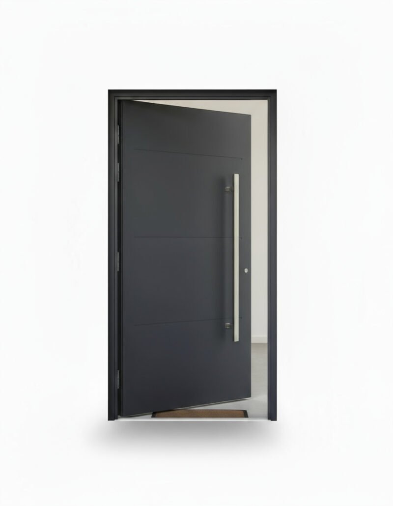 Porte d’entrée aluminium Schüco ADS 60 CH 1 vantail