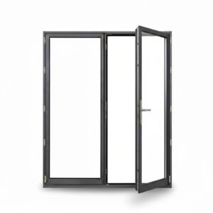 porte entrée 2 vantaux ouverte