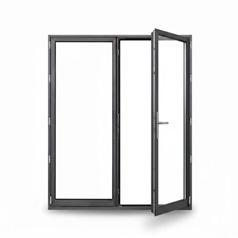 porte entrée 2 vantaux ouverte