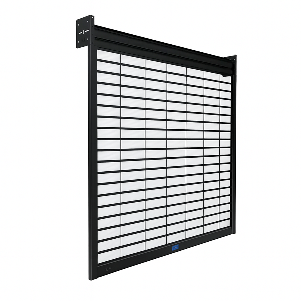Volet roulant transparent sur mesure — lames polycarbonate