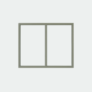 baie vitrée fixe 2 vantaux