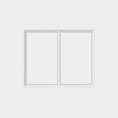 baie vitrée fixe 2 vantaux pvc