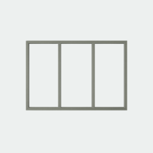 baie vitrée fixe 3 vantaux