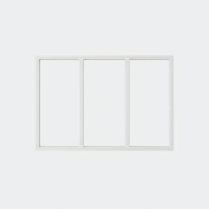 baie vitrée fixe 3 vantaux pvc