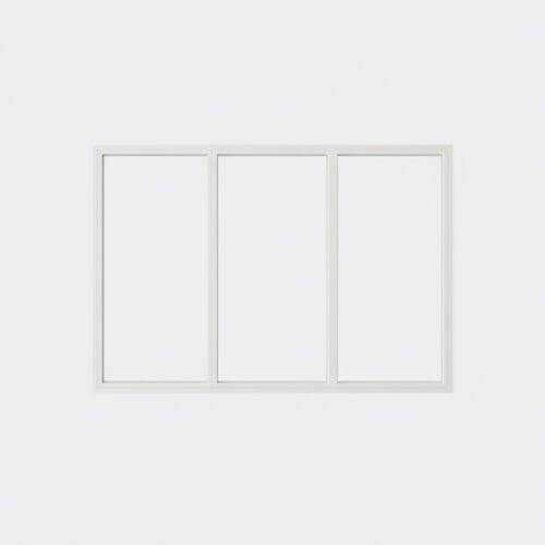 baie vitrée fixe 3 vantaux pvc