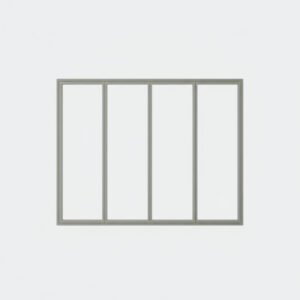 baie vitrée fixe 4 vantaux