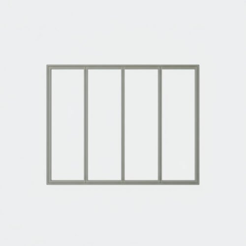 baie vitrée fixe 4 vantaux
