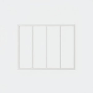 baie vitrée fixe 4 vantaux pvc