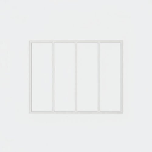 baie vitrée fixe 4 vantaux pvc