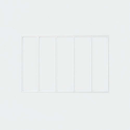 baie vitrée fixe 5 vantaux pvc