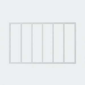 baie vitrée fixe 6 vantaux pvc