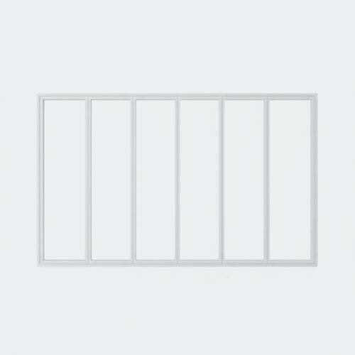 baie vitrée fixe 6 vantaux pvc