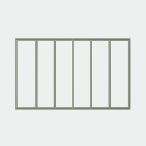 baie vitrée fixe 6 vantaux