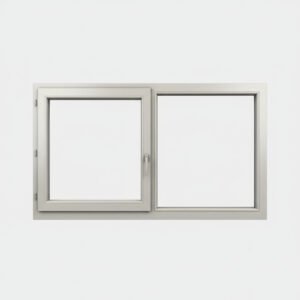 Fenêtre Aluminium 1 vantail + 1 fixe – ouverture à la française