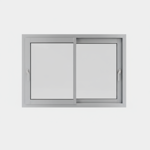 Fenêtre coulissante alu gamme 2 vantaux – 2 rails