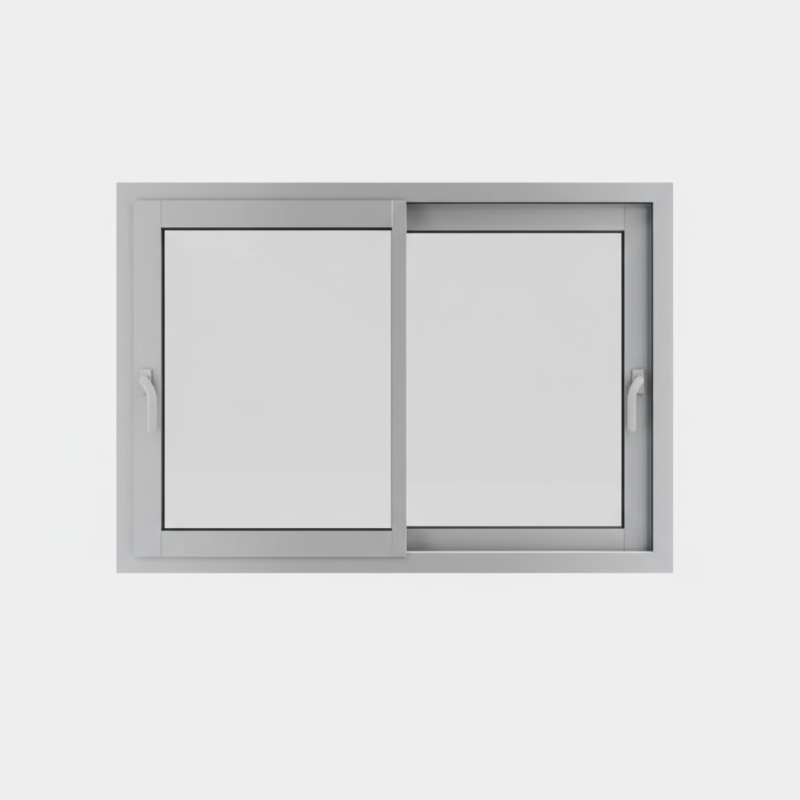 Fenêtre coulissante alu gamme 2 vantaux – 2 rails